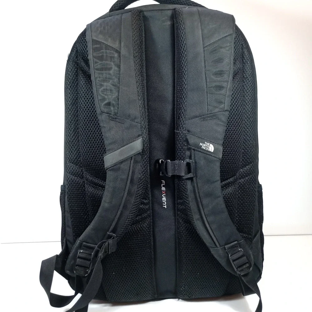 The North Face Groundwork Backpack Black FlexVent Laptop Bag Embroidered Corning